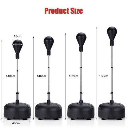 Punching Bag with Stand and Gloves