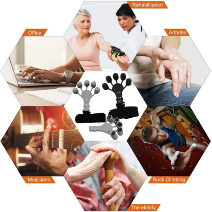 Finger Gripper Patients Hand Strengthener Guitar Finger Flexion and Extension Training Device 6 Resistant Strength Trainer